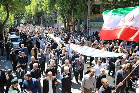 راهپیمایی باشکوه روز جهانی قدس در شهر شهریار برگزار شد
