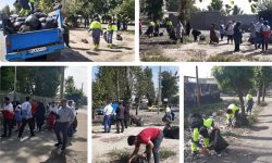 پاکسازی خیابان باران به همت خدمات شهری ملارد
