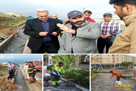 ادامه خدمت رسانی جهادی مدیریت شهری ملارد در سال نو