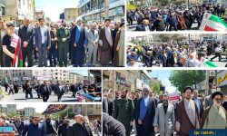 راهپیمایی روز جهانی قدس با حضور پر شور شهروندان شهر ملارد