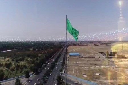 متبرک شدن شهرملارد به پرچم سبز آستان قدس رضوی