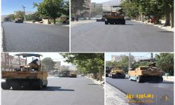 آغاز عملیات روکش آسفالت خیابان طالقانی محله کاووسیه