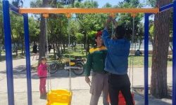 اجرای عملیات تجهیز بوستان های سطح شهر ملارد
