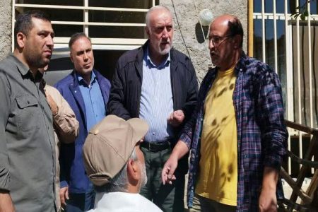 حضور میدانی استاندار تهران از مناطق سیل زده در فیروز کوه