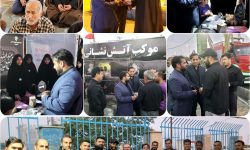 حضور دکتر اله یاری در موکب آتش نشانی شهرداری پرند و ایستگاه حجاب و عفاف