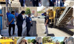 نهضت آسفالت شهرداری پرند؛ خیابان به خیابان و کوچه به کوچه ادامه دارد