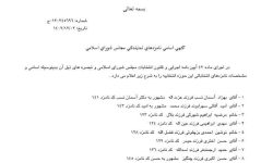 انتشار رسمی اسامی ۱۱۰ نامزد دوازدهمین دوره انتخابات مجلس شورای اسلامی در مرکز حوزه انتخابیه شهرستان های شهریار، ملارد و قدس