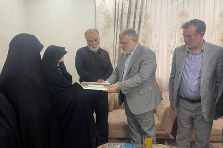 تقدیر استاندار تهران از مادر شهید “محمود دکامئی”