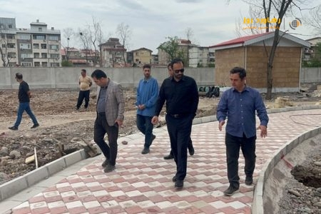 بازدید میدانی شهردار رشت از روند اجرایی ساخت پارک فلاحتی